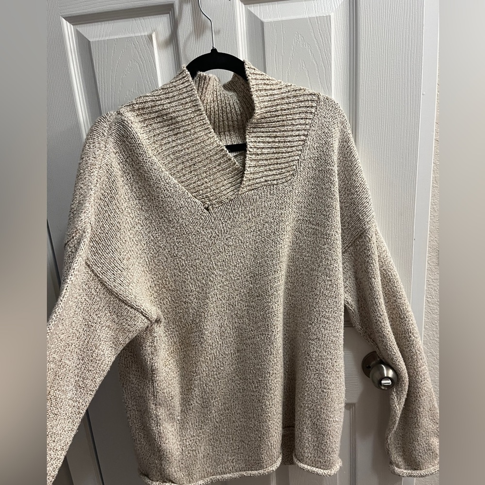 Cold water creek large cream sweater